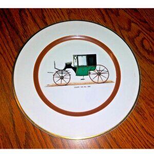 Vintage Car Plate Kirk China Coupe 3/4 No. 366 EUC